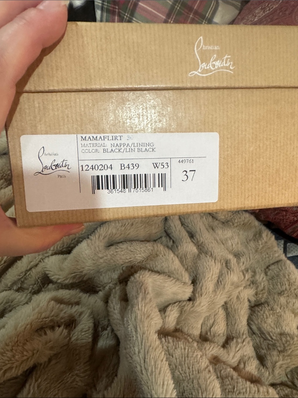 Christian Louboutin/Black Leather Bow Ballet 30mm pumps/“Mamaflirt”/US 7/NIB!!!! - Picture 15 of 16